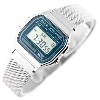 ZEGAREK MĘSKI CASIO A158WEM-3DF (zd093d) - KLASYKA + BOX