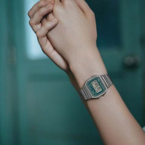 ZEGAREK MĘSKI CASIO A158WEM-3DF (zd093d) - KLASYKA + BOX