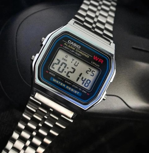 ZEGAREK MĘSKI CASIO A159W-N1DF - KLASYKA (zd168a) + BOX