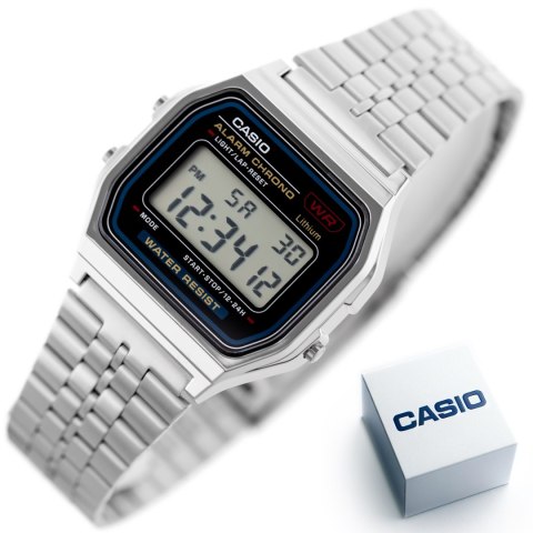 ZEGAREK MĘSKI CASIO A159W-N1DF - KLASYKA (zd168a) + BOX