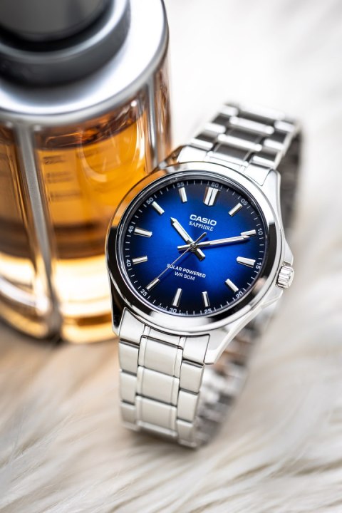 ZEGAREK MĘSKI CASIO MTS-RS100D-2A SZAFIR SOLAR + BOX