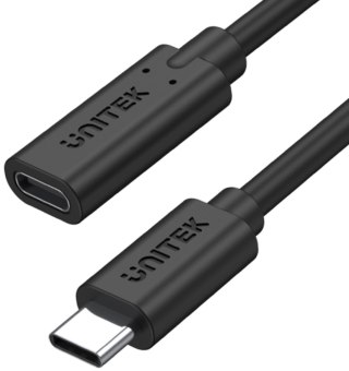 Przedłużacz Unitek C14086BK USB-C 10Gbps 4K PD 100W 1m
