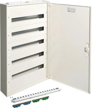 ROZDZIELNICA KOMPLETNA 5X24MOD.+ZACISKI PE/N, IP30/I KL.N/T HAGER FW524WT