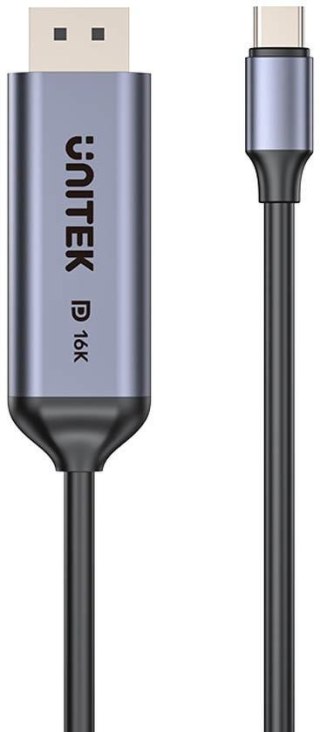 Kabel Dwukierunkowy Unitek USB-C - DisplayPort 16K 80Gbps HDR 1,8 m