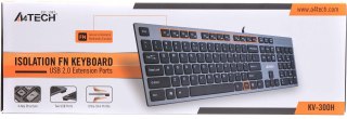 Klawiatura komputerowa A4tech KV-300H USB szary