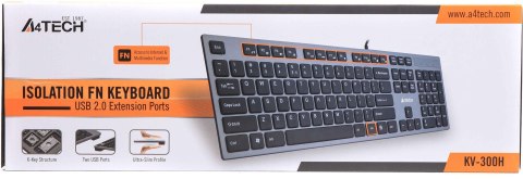 Klawiatura komputerowa A4tech KV-300H USB szary