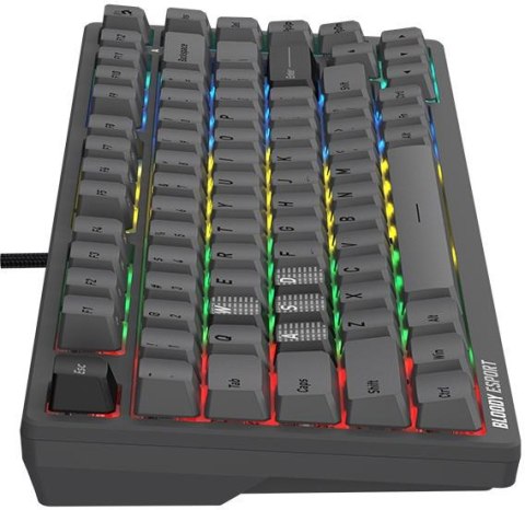 Klawiatura przewodowa A4TECH BLOODY MS76 USB Magnetic Iron Grey
