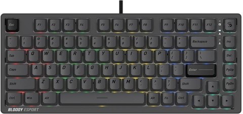 Klawiatura przewodowa A4TECH BLOODY MS76 USB Magnetic Iron Grey