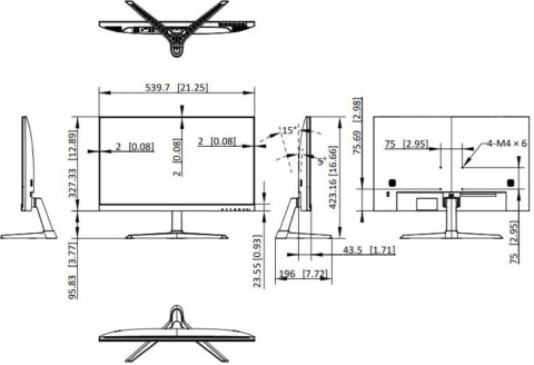 Monitor Hikvision DS-D5224F3-1V0SV/D