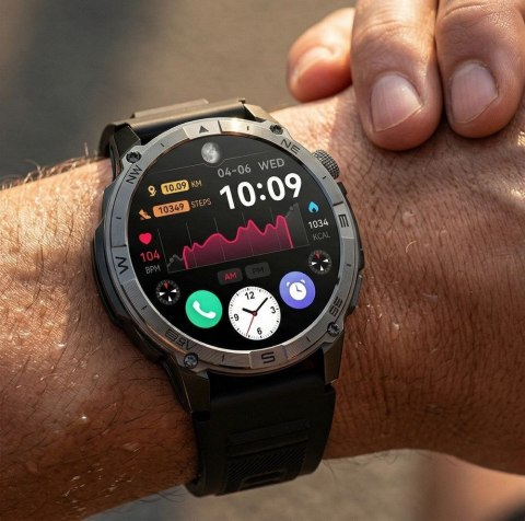 SMARTWATCH MĘSKI GRAVITY GT46-1 - AMOLED, DODATKOWA BRANSOLETA(sg055a)