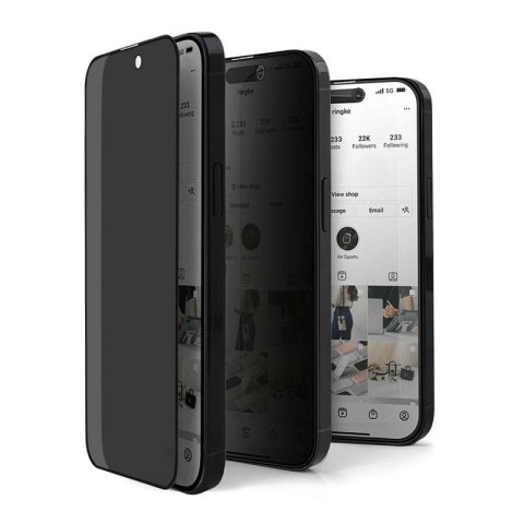 Szkło hartowane PRIVACY do Apple iPhone 15 KOPERTA