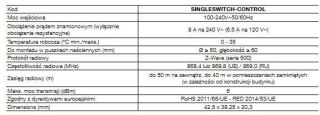 Moduł przekaźnikowy NICE SingleSwitch-Control 868,4 Mhz FGS-213 ZW5 EU
