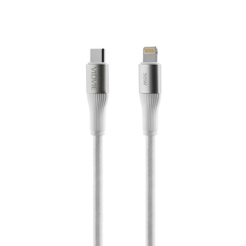 Kabel VIDVIE CB4038 Type C/iPhone 30W, 1m biały