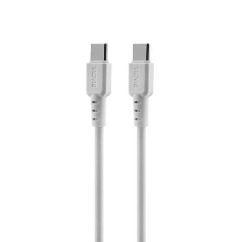 Ładowarka sieciowa VIDVIE PLE261 2xType-C + kabel Type-C/Type-C 3A 45W GaN biały