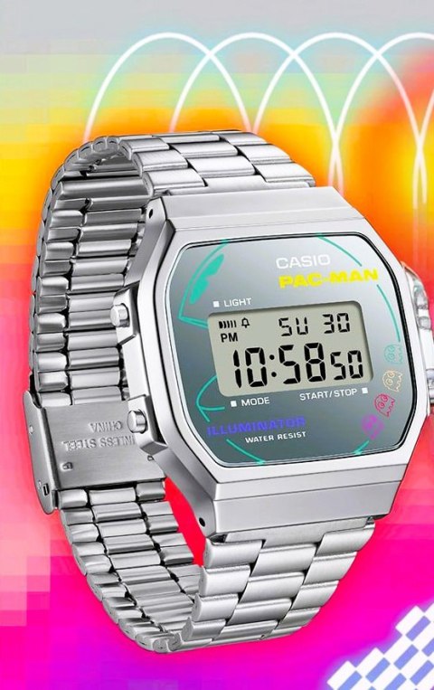 ZEGAREK UNISEX CASIO PAC MAN Vintage A168WEPC-7ADR + BOX