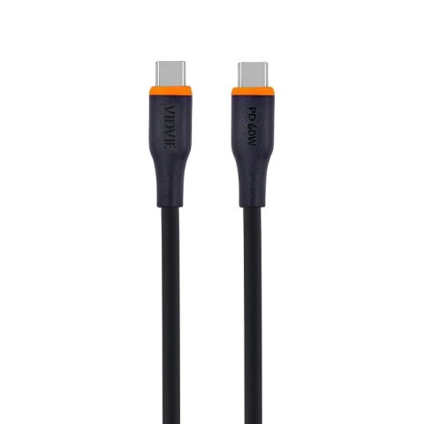 Kabel VIDVIE CB4031 Type C/Type C 60W, 1m czarny
