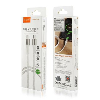 Kabel VIDVIE CB4038 Type C/Type C 60W, 2m biały