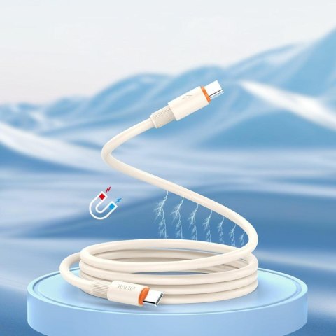 Kabel VIDVIE CB408 Type C/Type C 100W, 1.2m beżowy