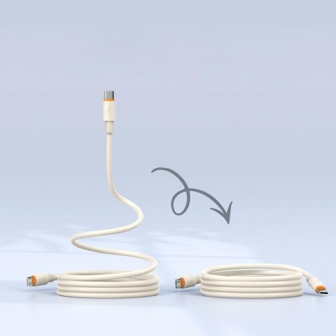 Kabel VIDVIE CB408 Type C/Type C 100W, 1.2m beżowy