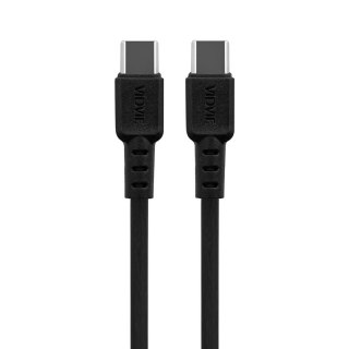 Ładowarka samochodowa VIDVIE CC543 2xType-C + kabel Type-C/Type-C 30W szary