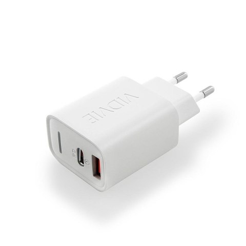 Ładowarka sieciowa VIDVIE PLE269 1xUSB + 1xType C 3A PD 30W biały