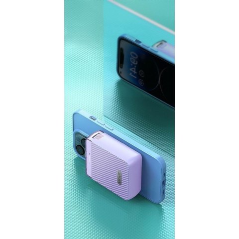Powerbank VIDVIE PB7001 Magnetyczny 10 000 mAh fioletowy
