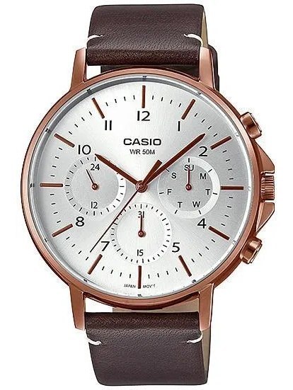ZEGAREK MĘSKI CASIO MTP-E321RL-5A (zd190b) + BOX
