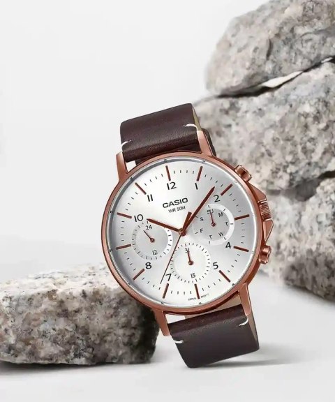 ZEGAREK MĘSKI CASIO MTP-E321RL-5A (zd190b) + BOX