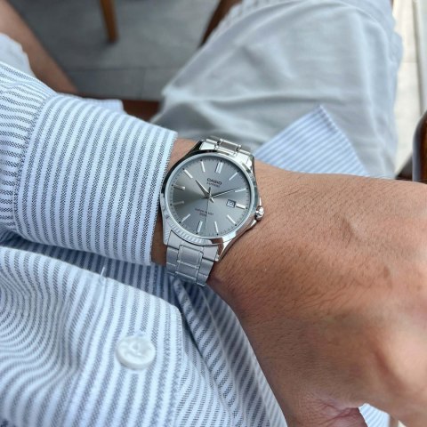 Zegarek Męski Casio MTS-115D-8A + BOX (zd292d) SZAFIR