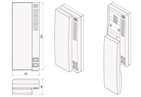 ACO INS-UP720B UNIFON - hold, 1-przycisk; 9313