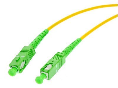 PATCHCORD ŚWIATŁOWODOWY SM SIMPLEX 9/125 SC/APC-SC/APC 1m