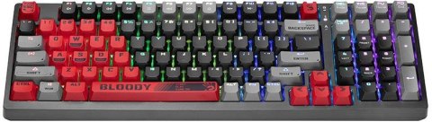 Klawiatura mechaniczna A4TECH BLOODY S98 USB Sports Red (BLMS Red Plus Switches)