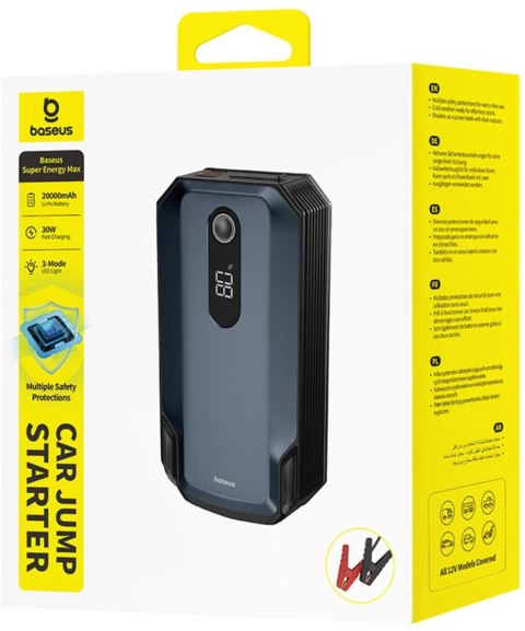 POWERBANK BOOSTER Baseus Super Energy Max Jump Starter 20000mAh 12V 2000A