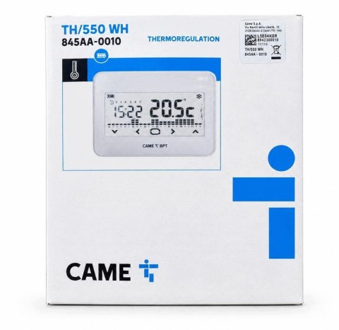 Termostat CAME TH/550 WH [BAT/BIAŁY/1RL/NT] 845AA-0010