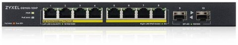 Switch Zyxel GS1100-10HPv2 8xGbE PoE 130W