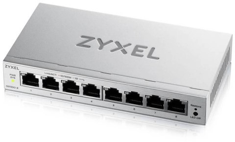 Switch Zyxel GS1200-8 v3 8xGbE Web Smart