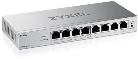 Switch Zyxel GS1200-8HP v3 8xGbE PoE+ Web