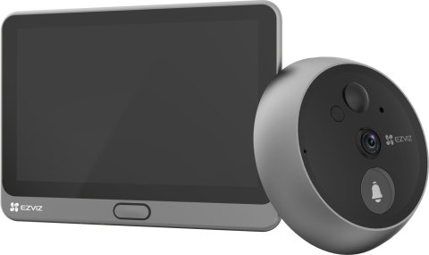 Wizjer do drzwi Ezviz CP4 6MP Wi-Fi srebrny