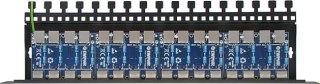 16-kanałowy panel zabezpieczający LAN z ochroną przepięciową PoE EWIMAR PTF-516R-ECO/PoE