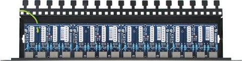 16-kanałowy panel zabezpieczający LAN z podwyższoną ochroną przepięciową PoE EWIMAR PTU-516R-PRO/PoE