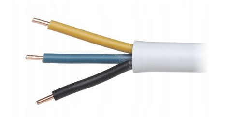 Przewód elektryczny drut okrągły YDY 3x1,5mm2 450/750V MERCOR 1m