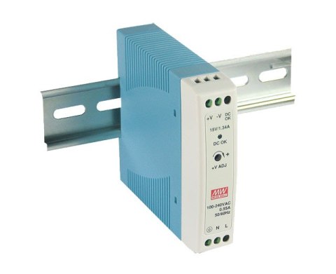 ACO PS-MDR-20-15 Zasilacz prądu stałego, na szynę DIN, z podłączeniem PE