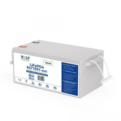AKUMULATOR VOLT POLSKA LITOWO-ŻELAZOWO-FOSFORANOWY LiFePO4 25,6V 120Ah 120A