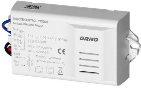 BEZPRZEWODOWY STEROWNIK OŚWIETLENIA ORNO OR-GB-448 2 piloty