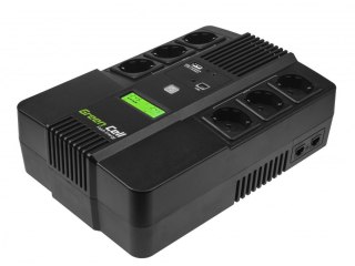 UPS ZASILACZ AWARYJNY Green Cell 800VA 480W AiO Z WYŚWIETLACZEM LCD UPS07