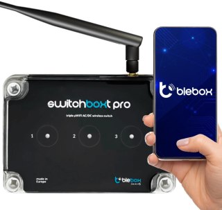 Moduł przekaźnikowy switchboxt pro z zewnętrzną anteną Blebox
