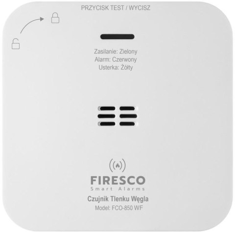 Czujnik czadu Firesco FCO-850 WF z WiFi aplikacja Tuya