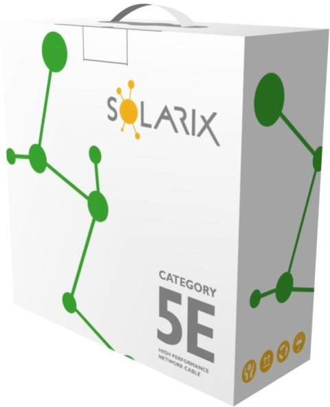 KABEL SKRĘTKA SOLARIX CAT.5E U/UTP PVC karton 305m