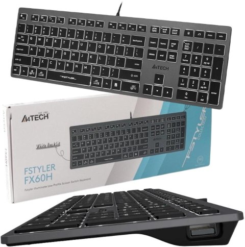 Klawiatura komputerowa A4tech FStyler FX60H White Backlit
