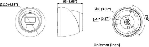 Kamera IP HIKVISION DS-2CD1363G2-LIU(2.8mm)